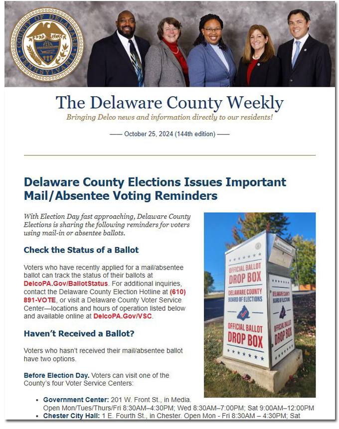 October 25 2024 newsletter