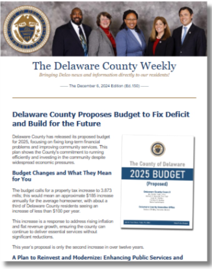 December 6 2024 newsletter