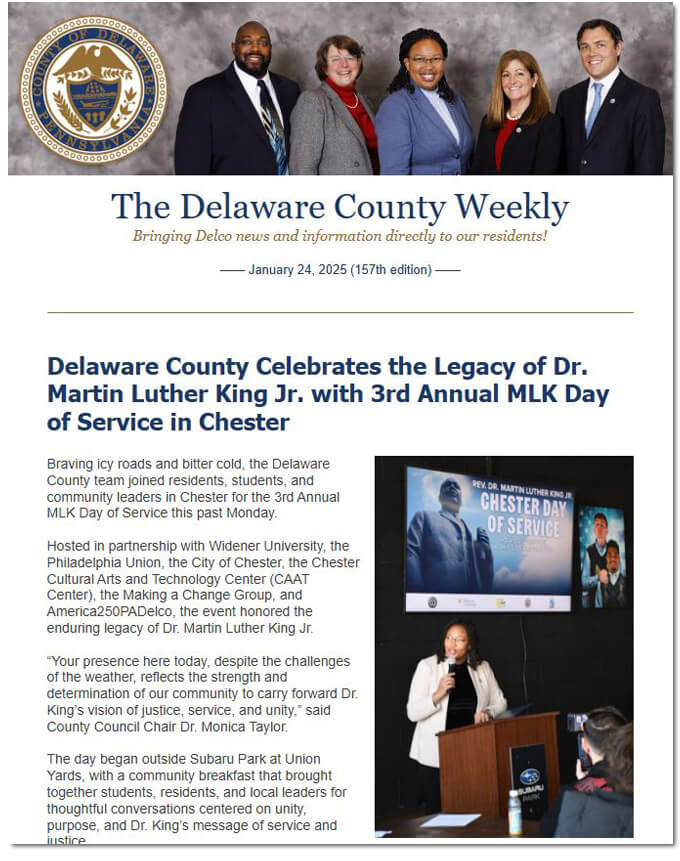January 24 2025 newsletter