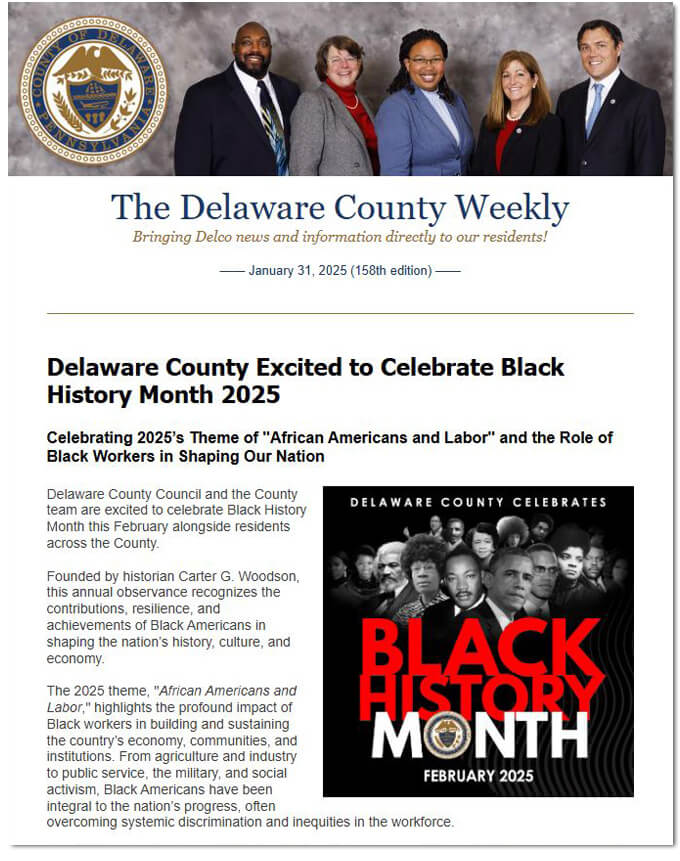 January 31 2025 newsletter