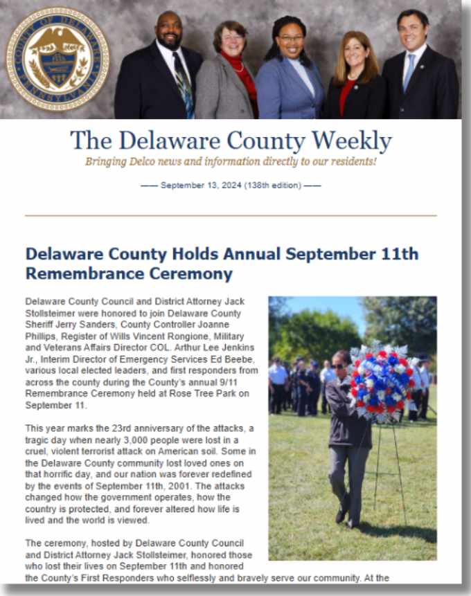 September 13 2024 newsletter