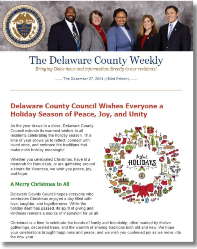 December 27 2024 newsletter