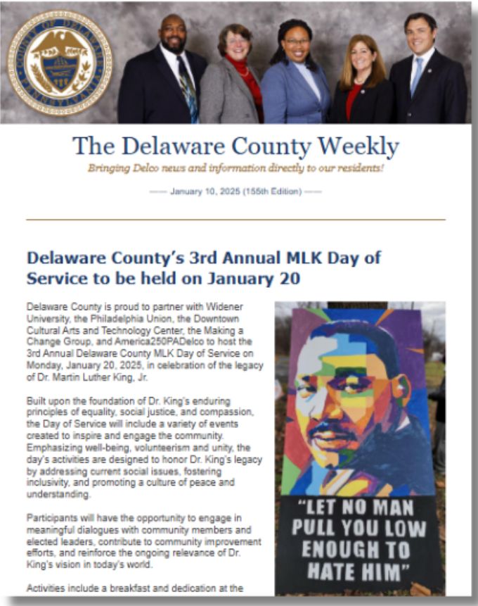 January 10 2025 newsletter