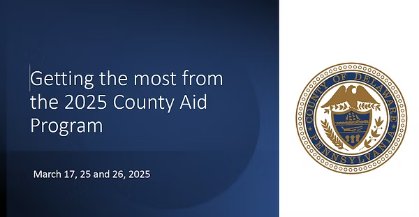 Getting the most from the 2025 County Aid Program