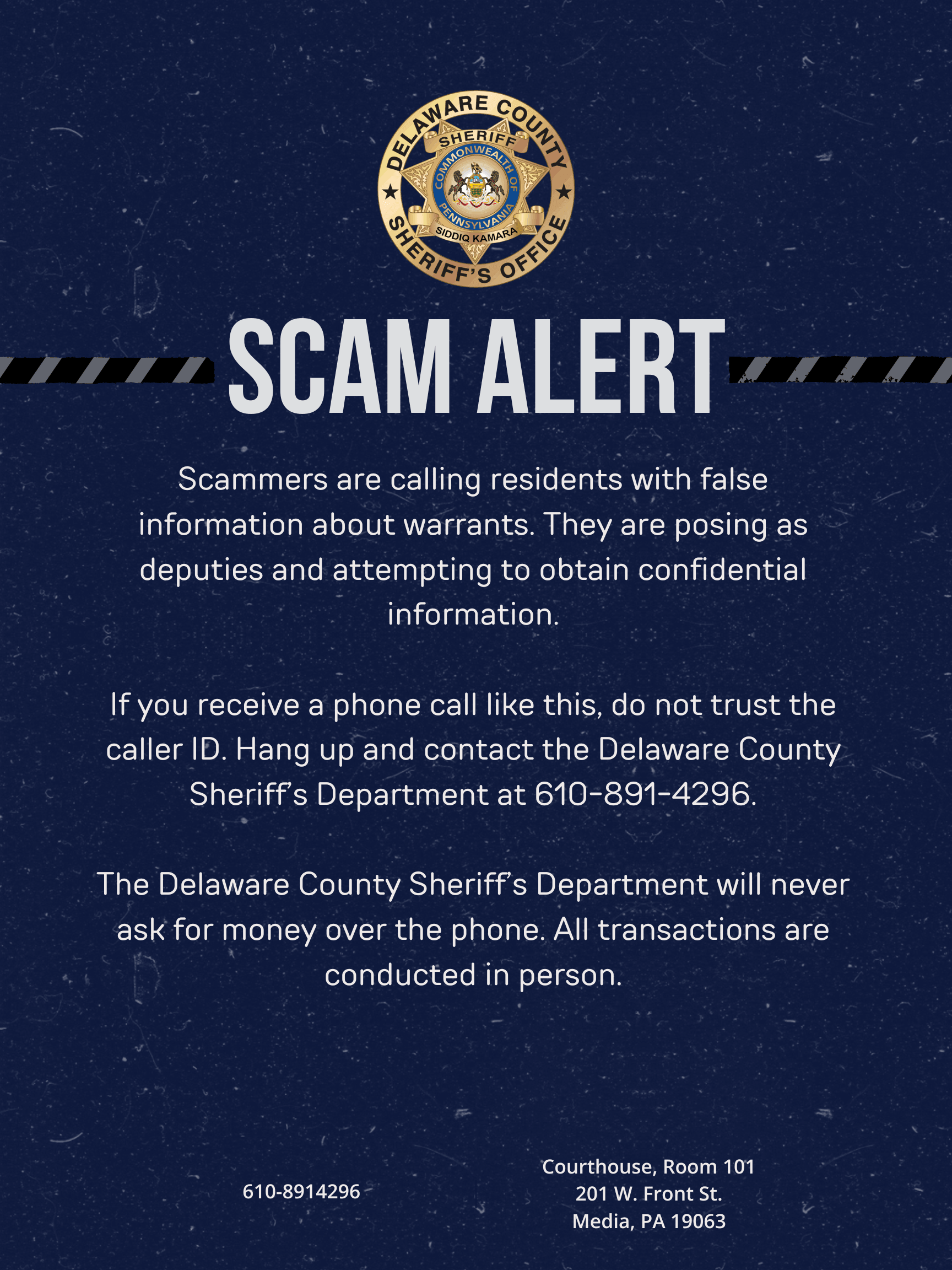 Phone Scam Flyer 2026